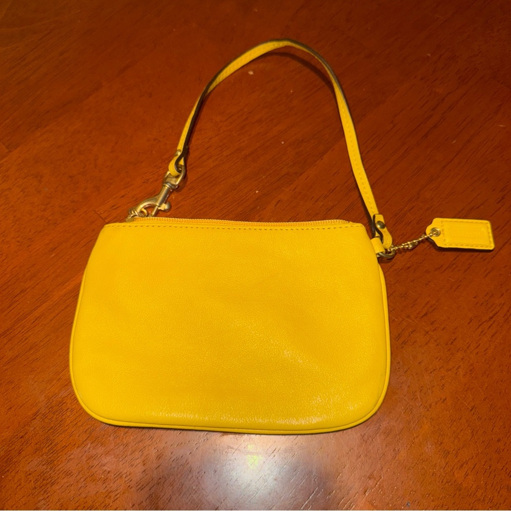 Coach Yellow Leather Women wallet